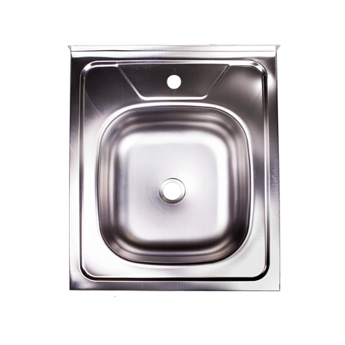 Мойка 600х500 выпуск 1 1/2" глубина 130 мм Эконом  : фотография 1