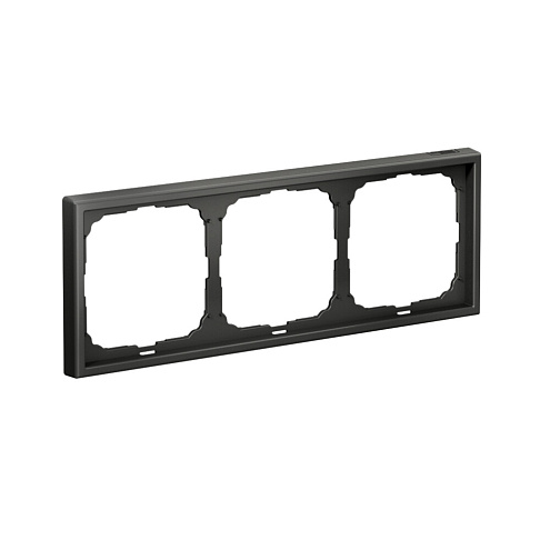 Рамка 3-местная ArtGallery универсальная базальт Systeme Electric  GAL001403: фотография 1