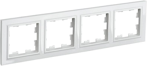 Рамка 4-м BRITE РУ-4-БрБ бел. IEK BR-M42-K01: фотография 1