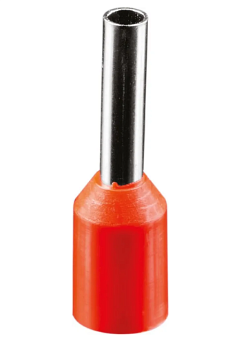 Наконечник-гильза изолированный НШвИ 1,5-8 NET-Е1508 71 091 красный уп.100шт Navigator 71091: фотография 1