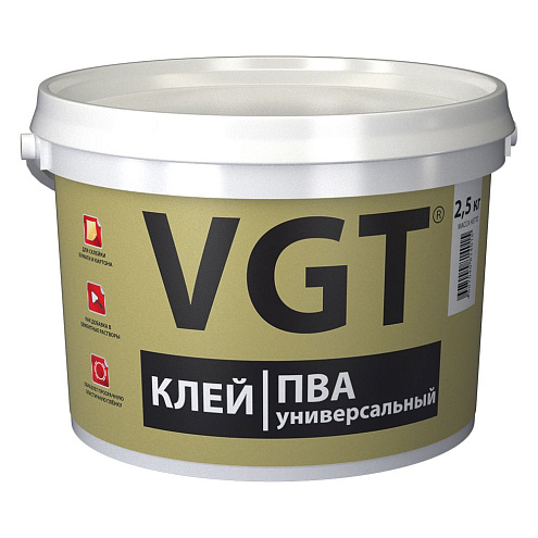 Клей ПВА универсальный ВГТ 2,5кг: фотография 1