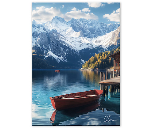 Картина интерьерная Victoria Stenova 50х70 на холсте Lake/Озеро 8257085: фотография 1