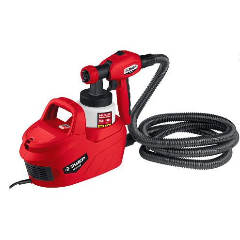 Краскопульт 650Вт, HVLP, 0,8л, краскоперенос 0-700мл/мин, вязкость 60 DIN/сек, сопло 1,8мм, ЗУБР: фотография 1