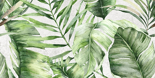 Настенная плитка  50х25 Sombra серая тропики 02 GT146VG : фотография 1