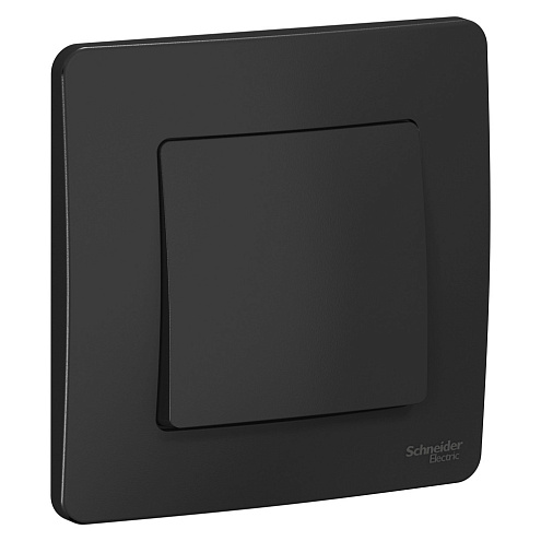 Выключатель 1-кл. СП Blanca 10А IP20 (сх. 1) 250В антрацит SchE BLNVS010106: фотография 1