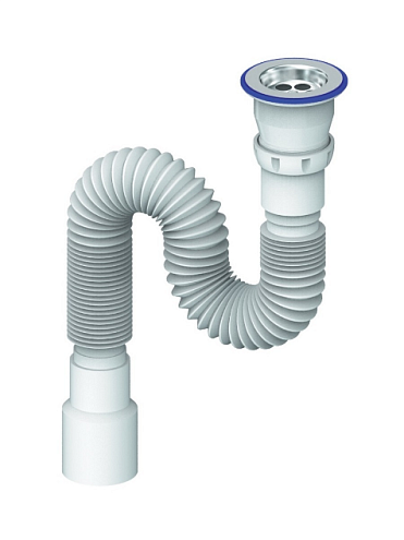 Гофрированный сифон 1 1/2&quot;х40х50 Unicorn D220: фотография 1