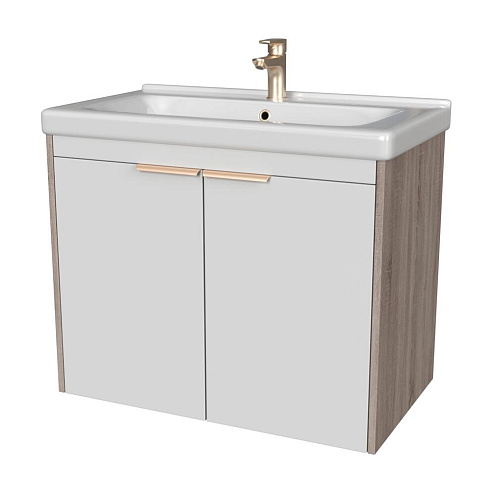 Тумба Домани 80 арт.102 Дуб/Белый: фотография 1