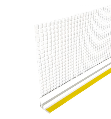 Профиль оконный примыкающий с армирующей сеткой 6 мм  2,4м  : фотография 1