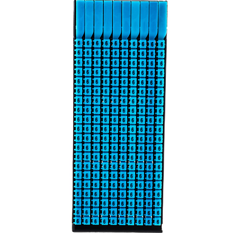 Маркер для кабеля 0.5-1.5мм символ "6" уп.200шт DKC MKF6S1: фотография 1