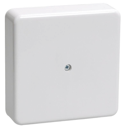 Коробка распаячная ОП 100х100х29 IP20 KM41219 (6 клем. 6кв.мм) бел. IEK UKO10-100-100-029-K01: фотография 1