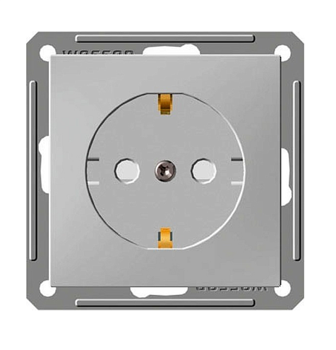 Механизм розетки 1-местная W59 с заземлением со шторками 16А белый Systeme Electric RS16-152-1-86: фотография 1