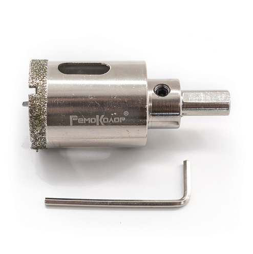 Коронка алмазная по керамограниту с центрирующим сверлом "РемоКолор", 40х67мм: фотография 1