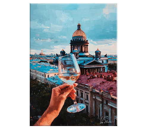 Картина интерьерная Victoria Stenova 50х70 на холсте Санкт-Петербург 8257125: фотография 1