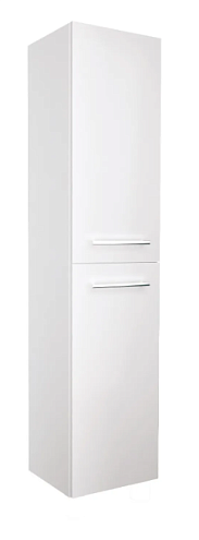 Пенал Соната 35П 2 двери, белый глянец R: фотография 1