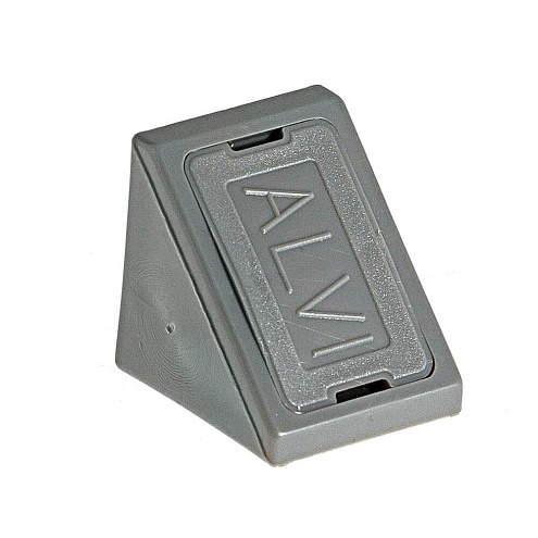 Уголки мебельные пластиковые темно-серые  с шурупом  6шт &quot;Element&quot;: фотография 1