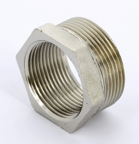 Футорка никелированная 1 1/4&quot;х1&quot; НВ Uni-fitt : фотография 1