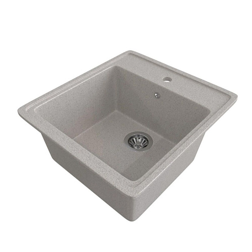 Мойка ML-GMS10 СТАНДАРТ прямоугольная, светло-серый (310), 460х505х190 мм: фотография 1