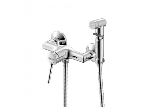 Смеситель Lemark "Минима" LM3818C настенный с гигиеническим душем хром: фотография 1