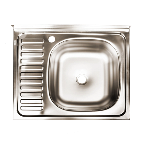 Мойка 500х600 правый выпуск 1 1/2" глубина 130 мм Эконом : фотография 1