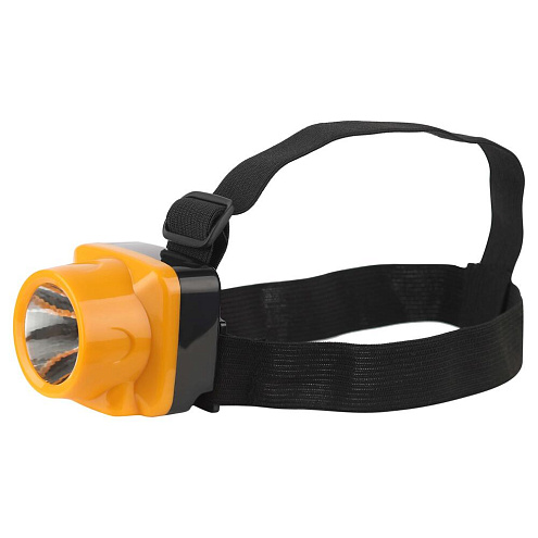 Фонарь светодиодный налобный TG1 1LED аккум. яркий 4В 0.5А.ч ЗУ 220В Трофи Б0053033: фотография 1