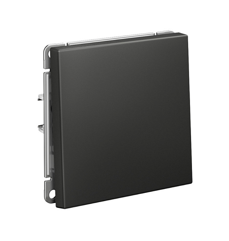 Выключатель 1-клавишный ArtGallery (сх.1) 10AX базальт Systeme Electric GAL001411: фотография 1