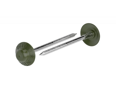 Ондулин Гвоздь 3х70мм, зеленый уп.100шт: фотография 1