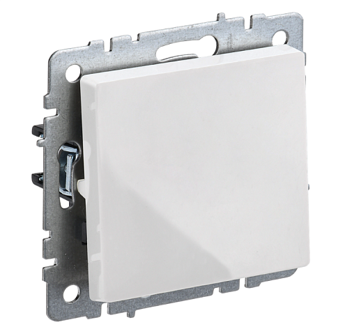 Выключатель перекрестный 1-клавишный BRITE 10А ВС10-1-3-БрБ механизм белый IEK BR-V13-0-10-K01: фотография 1