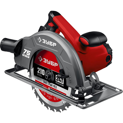 Пила циркулярная 2000Вт, диск 210х30мм, пропил 90'/45 - 70/46мм, плавный пуск, ЗУБР: фотография 1