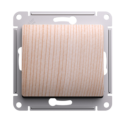 Выключатель 1-клавишный Glossa (сх.1) 10АХ механизм сосна Systeme Electric GSL001511: фотография 1