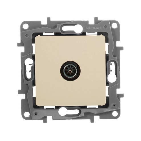 Механизм розетки TV СП Etika 2дБ с топологией &quot;звезда&quot; сл. кость Leg 672351: фотография 1