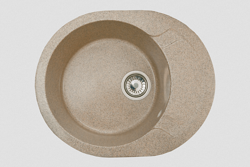 Мойка GRANICOM NOVELL Нимфа 570х460 мм колорадо  без сифона: фотография 1