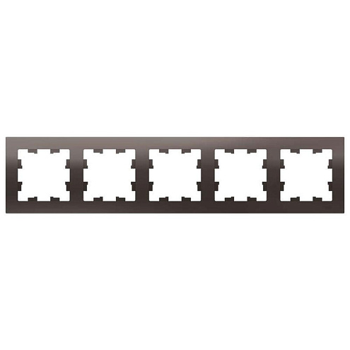 Рамка 5-м ATLAS DESIGN универс. мокко SchE ATN000605: фотография 1