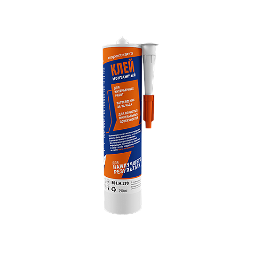 Клей монтажный Европласт 290 мл белый: фотография 1