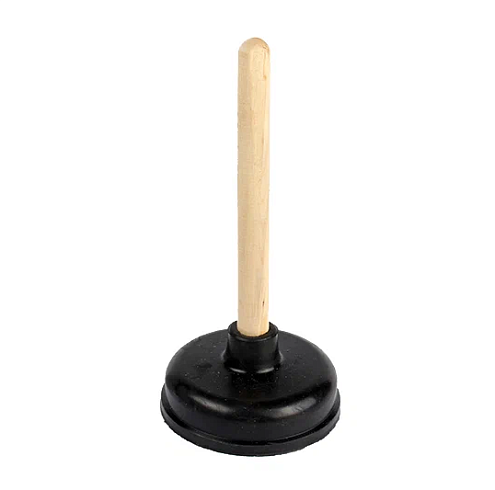 Вантуз с деревянной ручкой D110мм: фотография 1