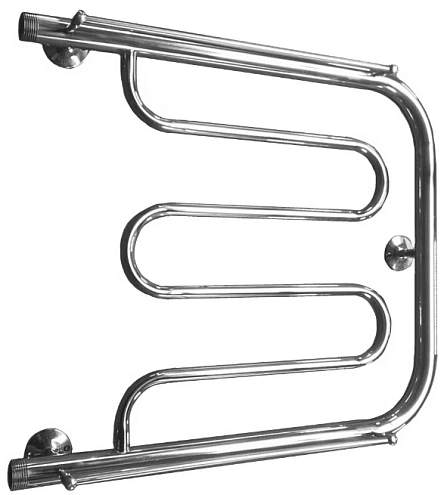 Полотенцесушитель Temark Фокстрот 2 (ПМ-2) 500х500 D32мм с полочками: фотография 1