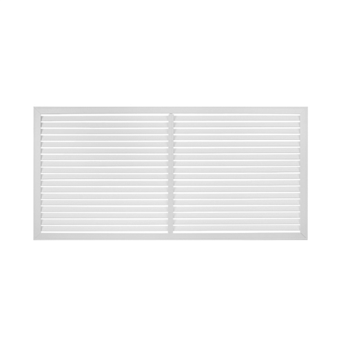 Решетка радиаторная ПВХ белая 600х1200: фотография 1