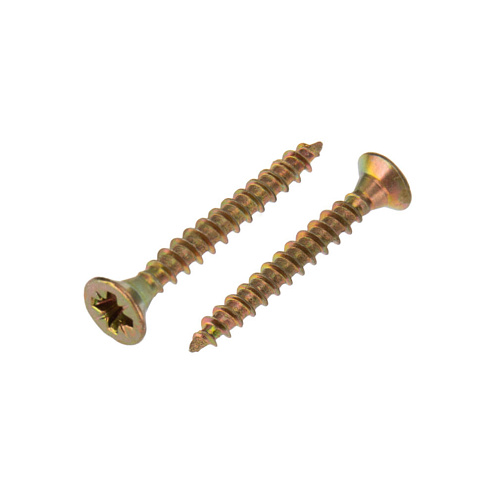 Саморезы универсальные желтые 3,5х35, 18шт: фотография 1