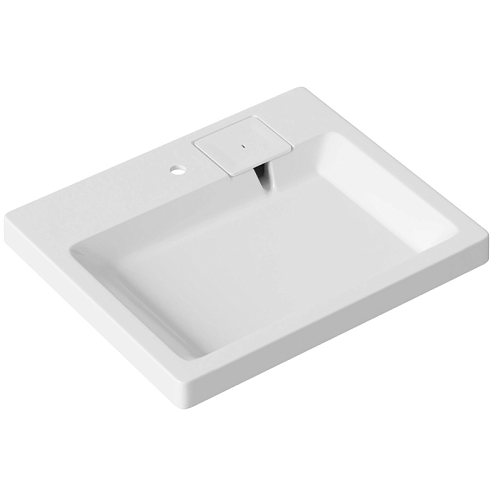 Раковина над стиральной машиной MIXLINE "Лайн" 60х50 с кронштейнами: фотография 1