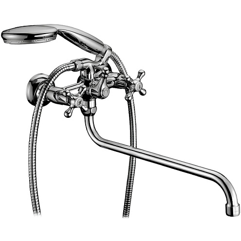 Смеситель Lemark &quot;Стандарт&quot; LM2151C универсальный с круглым изливом 350мм хром: фотография 1