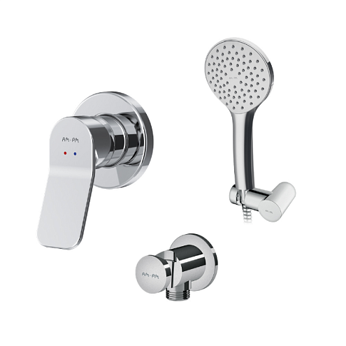 FB85A2H000 X-Joy, набор: см-ль д/душа, душевой набор ( ручн.душ 110 мм, 1 режим), шланговое присоеди: фотография 1