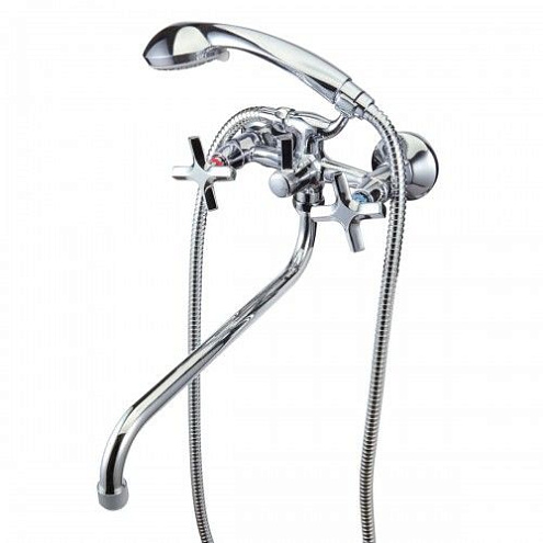 LM6051C &quot;Промоушен&quot; Смеситель универсальный с круглым изливом 300мм, хром: фотография 1