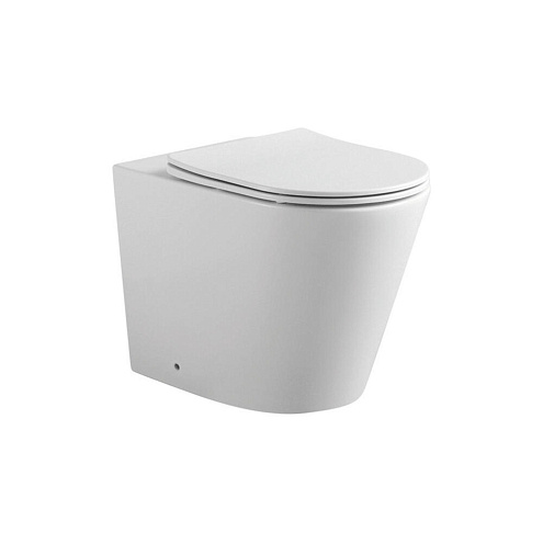 Унитаз напольный приставной безободковый Aquatek Вега AQ1906-00 560х360х410 с сиденьем Soft Close: фотография 1