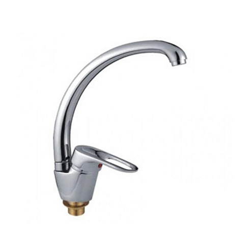 Смеситель для кухни 40к F4128-2 FRAP с отв боковая гайка: фотография 1