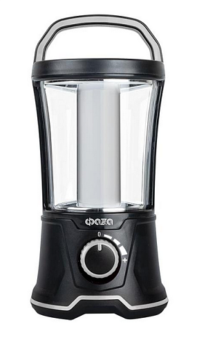 Фонарь кемпинговый AccuF5-L20W-bk 40х0.5Вт SMD 440лм аккумулятор 2000мА.ч 2 режима: 100проц. 2ч/10проц. 13ч индикатор зарядки диммер черн. ФАZА 5015869: фотография 1