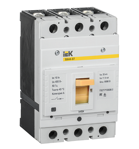 Выключатель автоматический 3п 400А 35кА ВА44-37 IEK SVA4410-3-0400-35: фотография 1