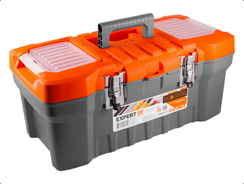 Ящик для инструмента BLOCKER &quot;ЭКСПЕРТ&quot; 510х260х220мм/20&quot;, с металлическими заглушками: фотография 1