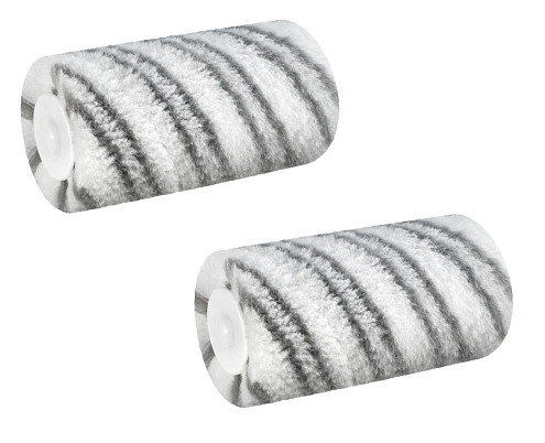 Мини-ролик ColorExpert "Полиэстер", серая полоса, бюгель 6мм, ворс 12мм, 30х120мм : фотография 1