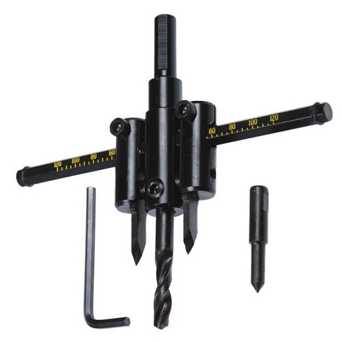 Сверло по дереву регулируемое, 30-120 мм, HCS: фотография 1