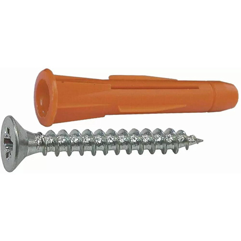 Дюбель универсальный  6х37мм с саморезом 3,5х50мм, 10шт: фотография 1
