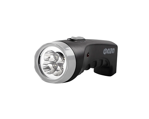 Фонарь ручной AccuF2-L04-bk 4LED аккумулятор 400мА.ч 2 режима: 100проц./25проц. выдвижная вилка; индикатор зарядки черн. ФАZА 5000797: фотография 1